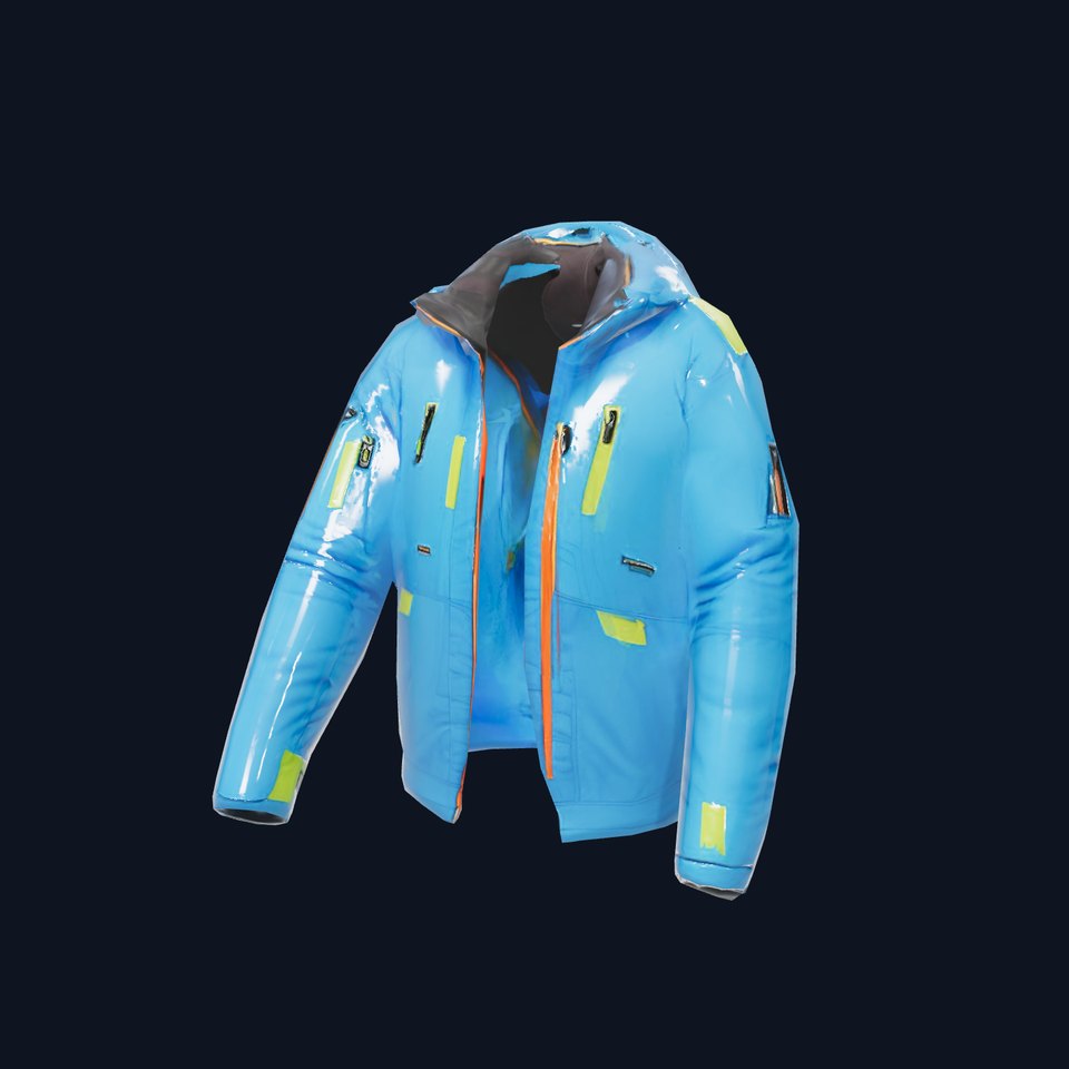 Vibrant Blue Jacket model pack
